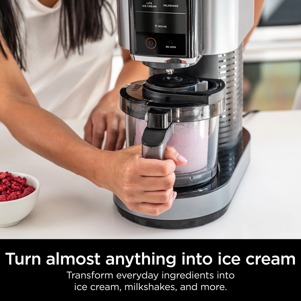 Ice Cream Maker with 2 16oz. Pints W6724