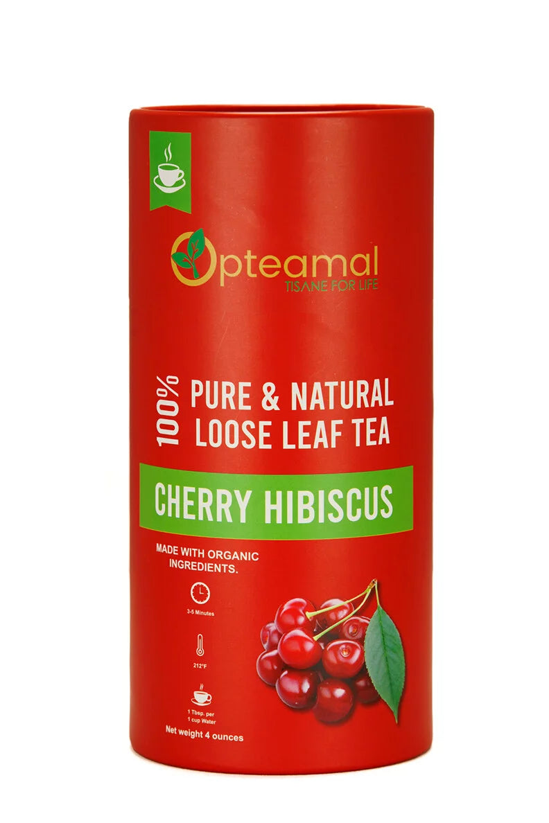 Organic Pure Loose Leaf Cherry Hibiscus Tea, 4oz W752635