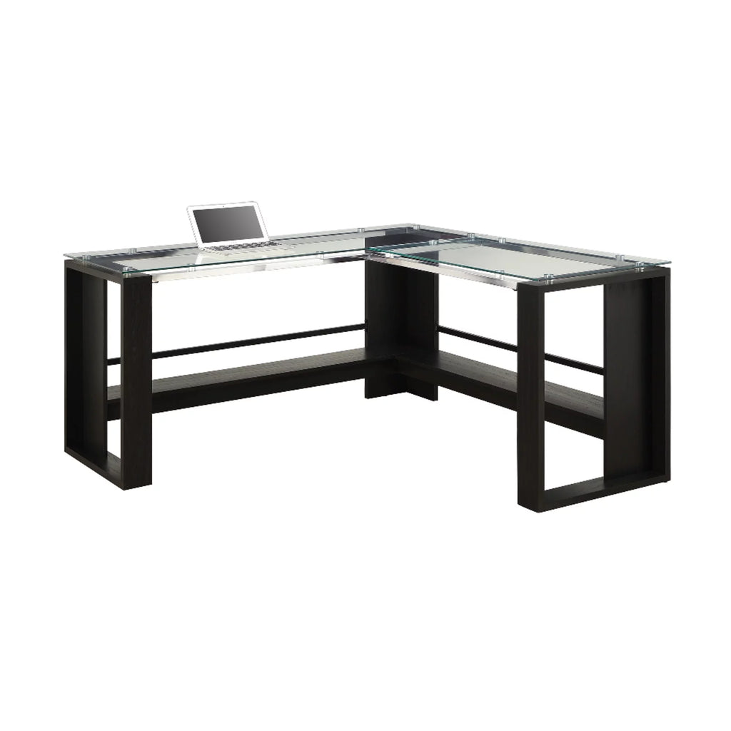 Espresso L-Shape Corner Desk R9513