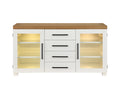 Farmhouse Dining Sideboard with LED Light E478827