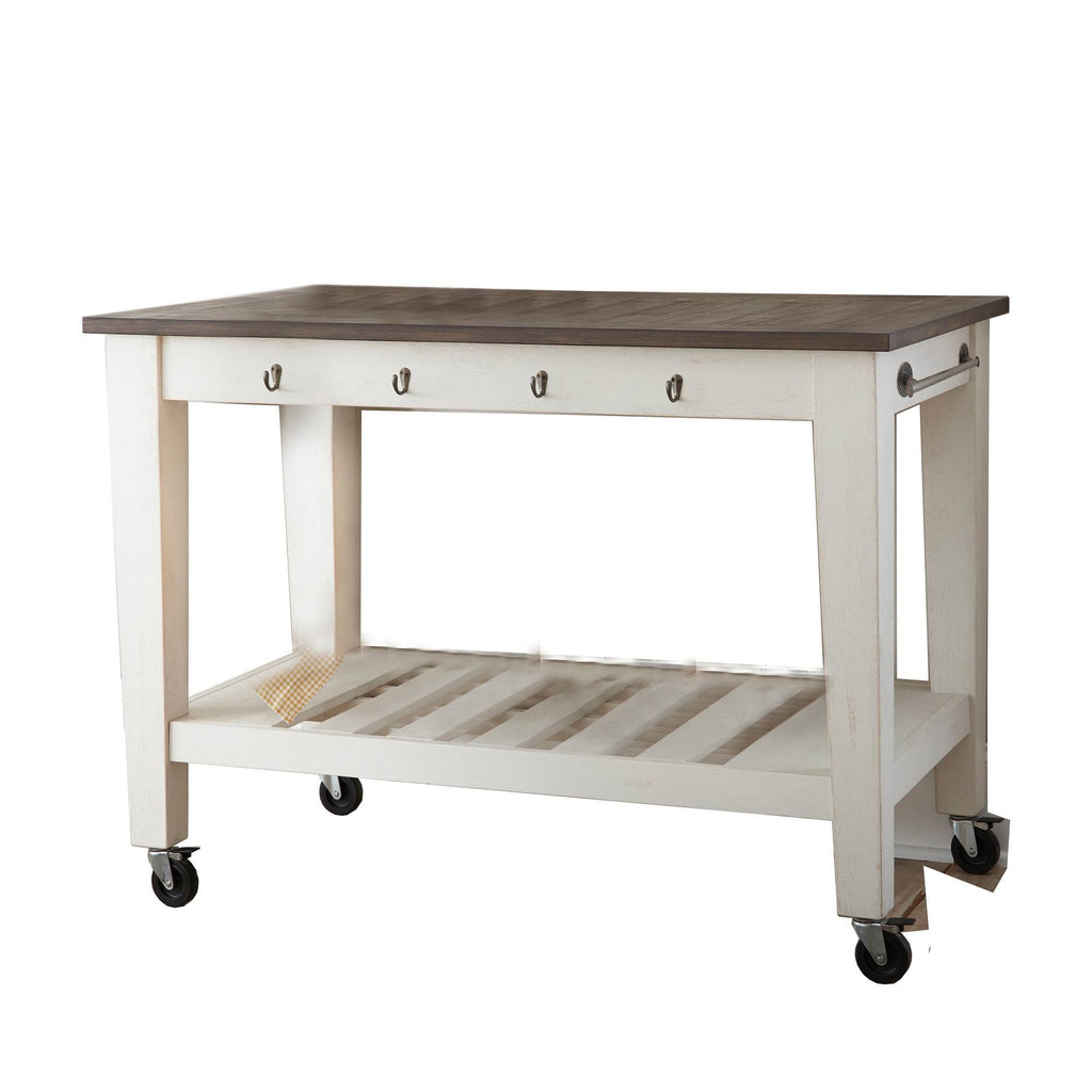 White Kitchen Cart T7475