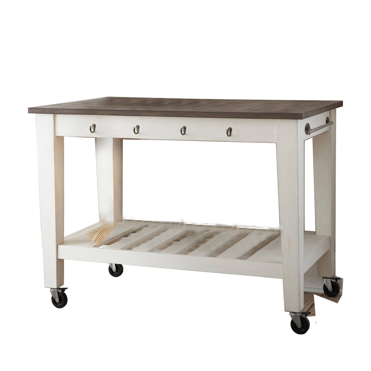 White Kitchen Cart T7475