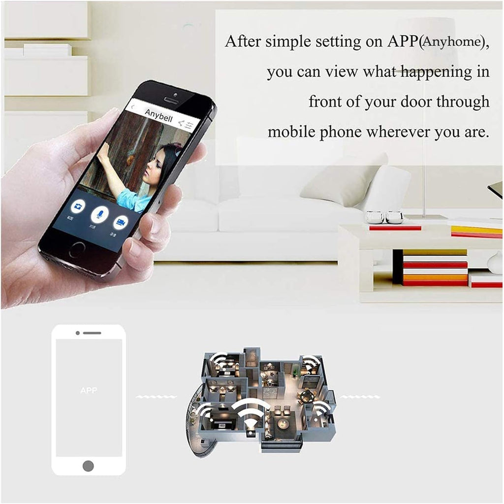 Waterproof WiFi Doorbell Camera with Chime E276894