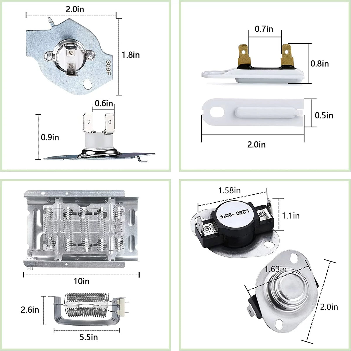 Dryer Heating Element Kit with Thermostat I4921