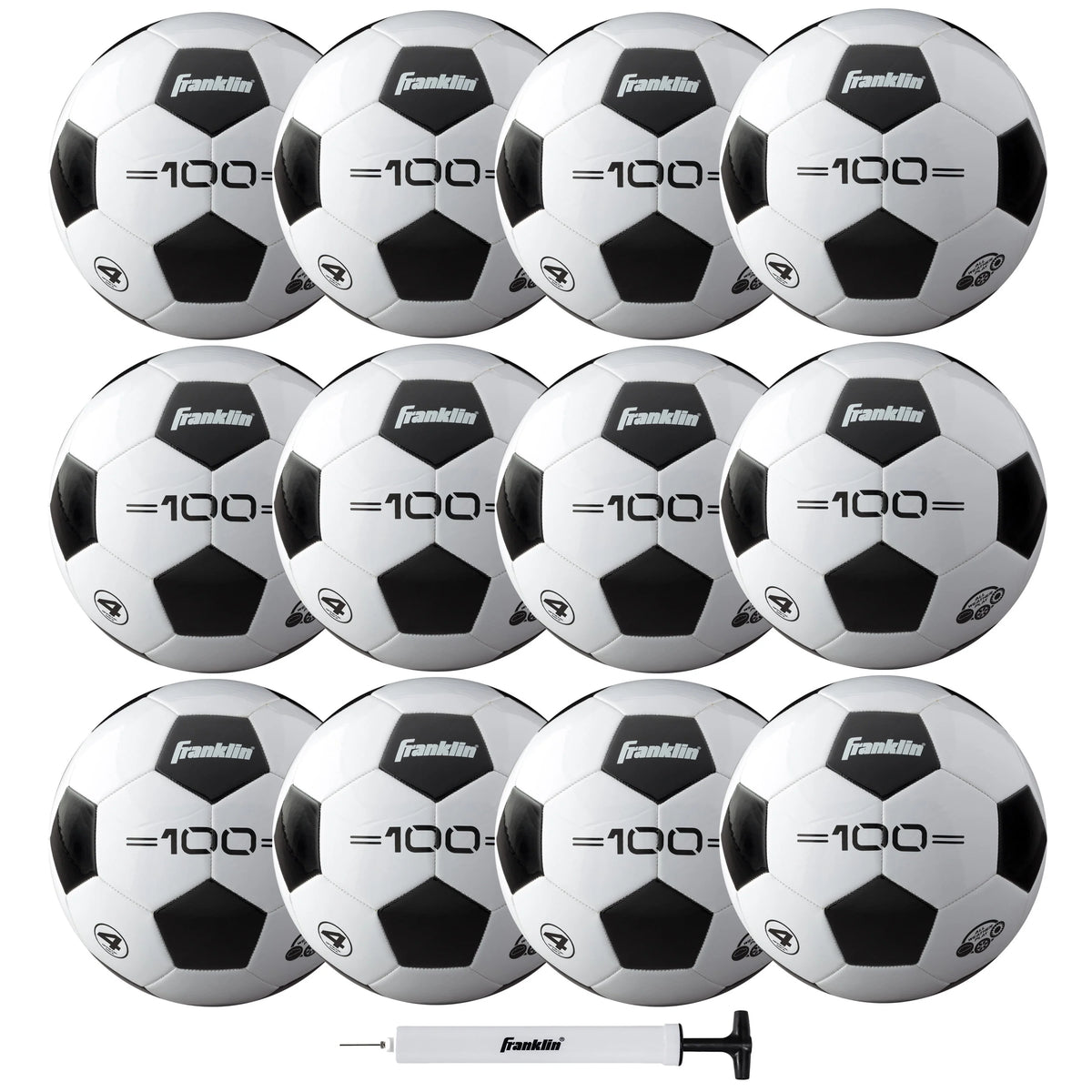 12 Ball Pack with Pump Size 5 V3840