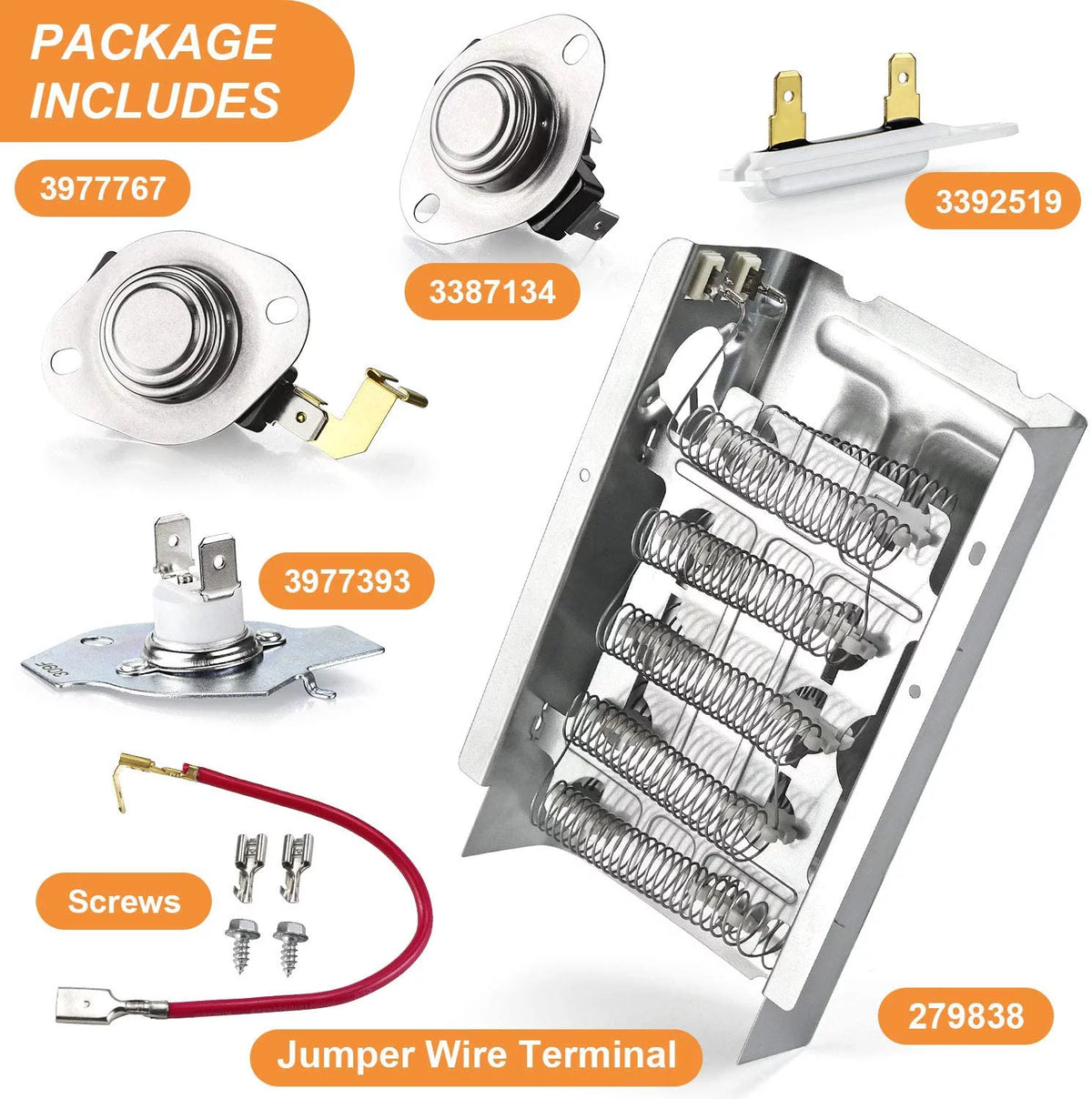 Dryer Heating Element Kit with Thermostat I4921