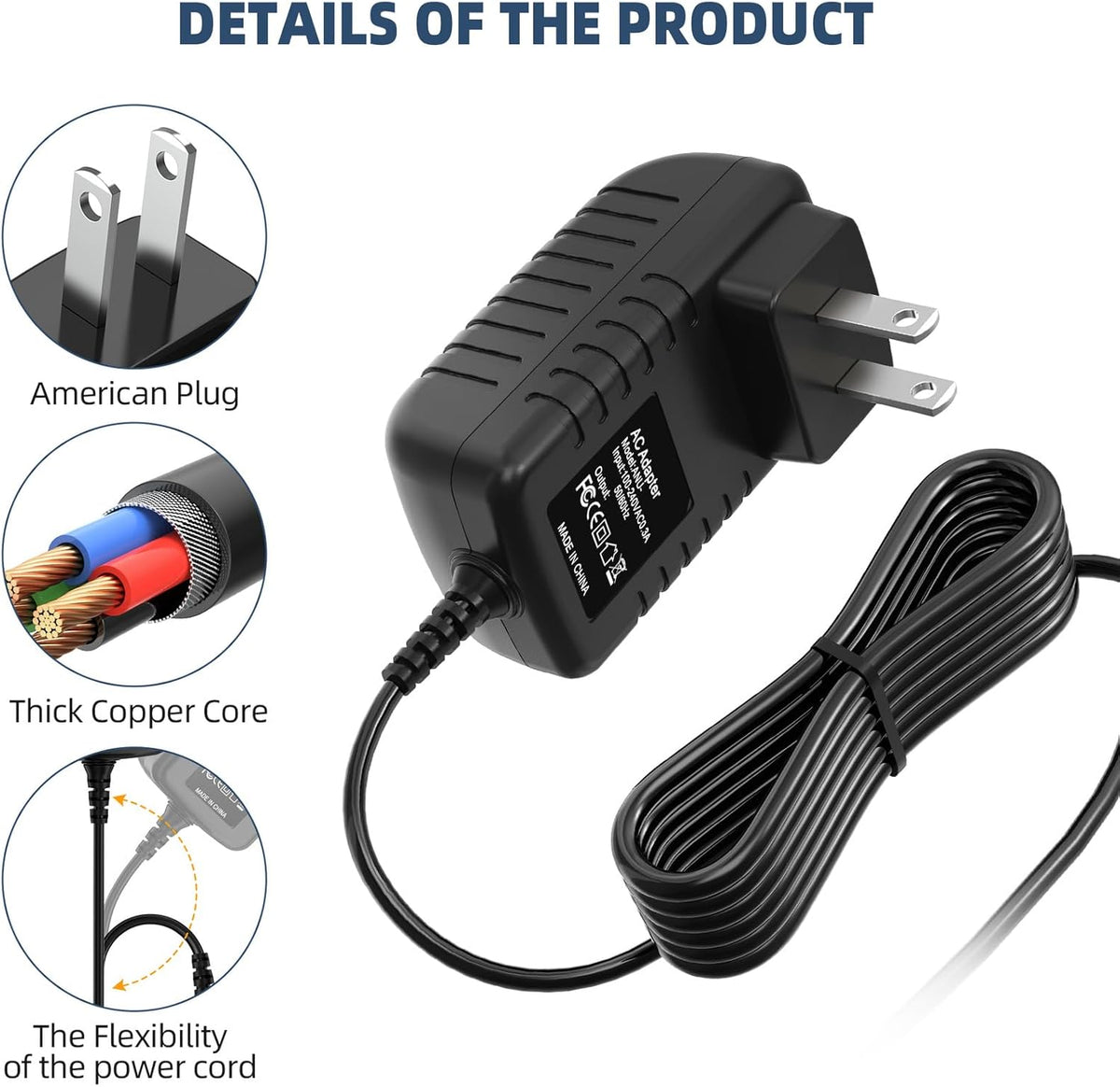 AC/DC Adapter Power Supply Cord Cable N22458