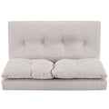 Beige Fabric Folding Chaise Lounge Sofa S472249