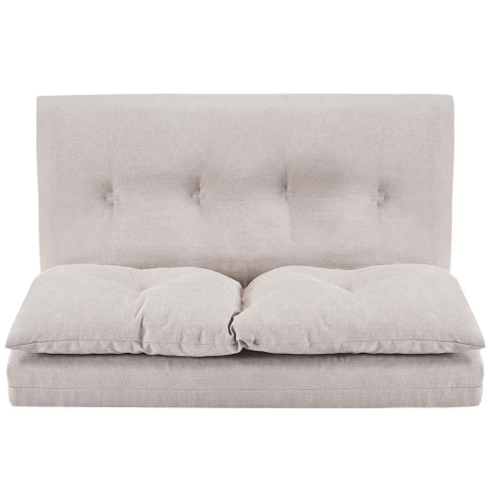 Beige Fabric Folding Chaise Lounge Sofa S472249