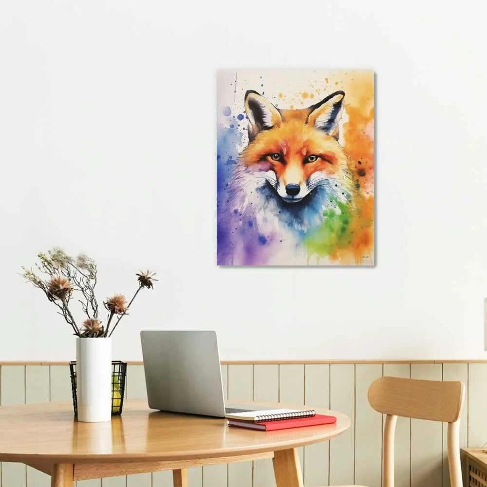 Fox Canvas Art Poster Print 16x20 Inch Q6499
