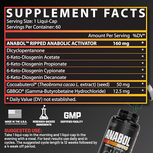 2-in-1 Muscle Builder and Shredding Supplement, 60 Count H656