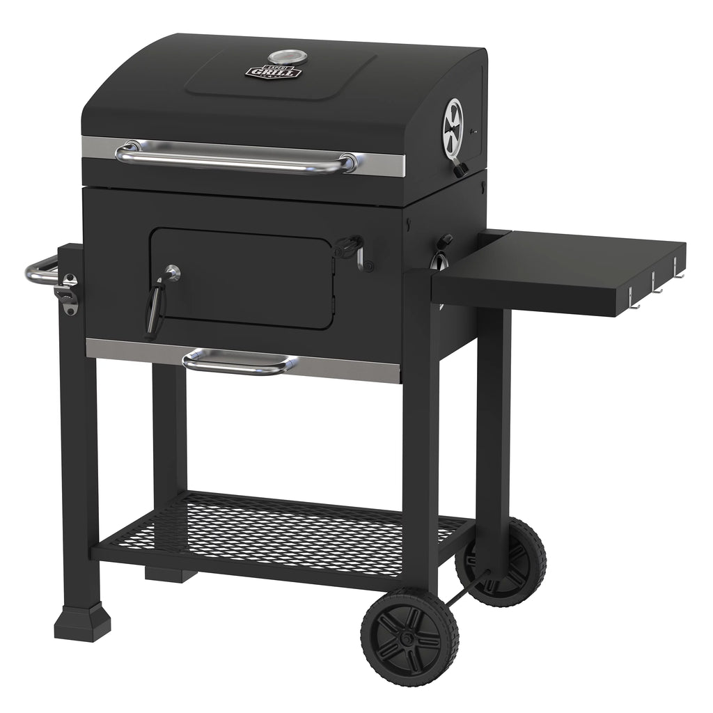 Heavy Duty 24-inch Charcoal Grill, Black Y6581