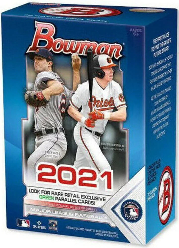 2021 Bowman Baseball Trading Cards Blaster Box 72 Cards A659