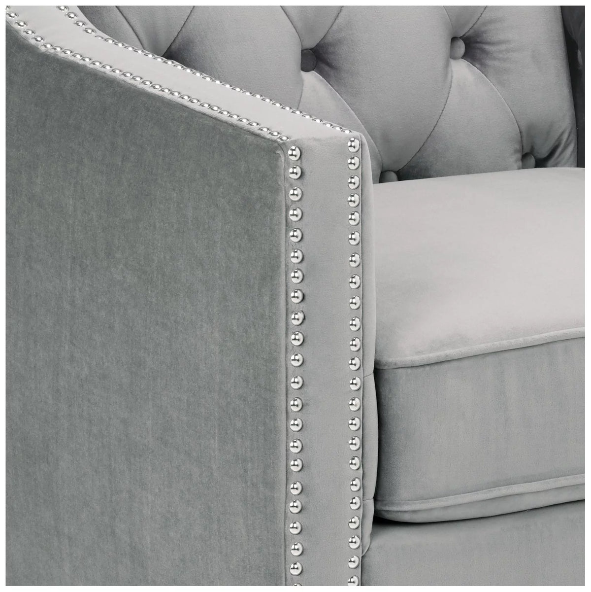 Gun Metal Accent Chair A8710
