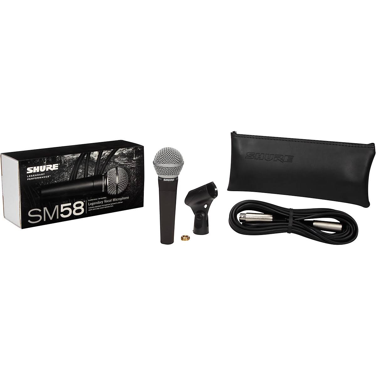 Black Vocal Microphone with XLR Cable O9066