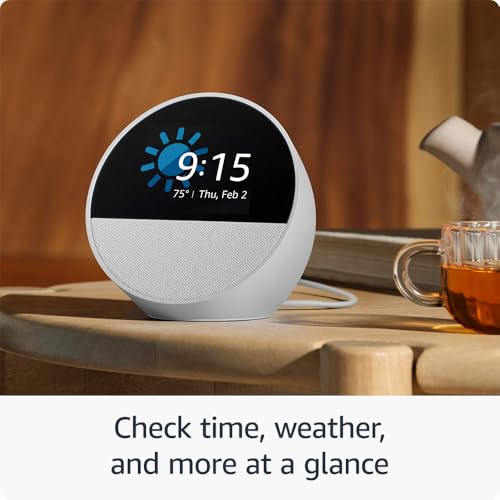 Black Smart Alarm Clock with Alexa X59808