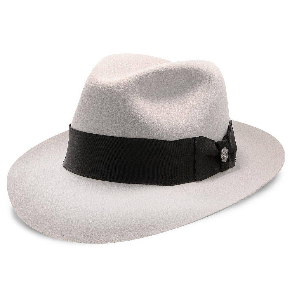 Navy Fur Felt Fedora Hat T29896