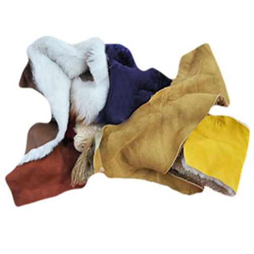 1 Pound/Bag Leather Wool Remnants Y282