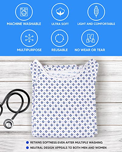 2 Pack Cotton Blend Patient Gown X131