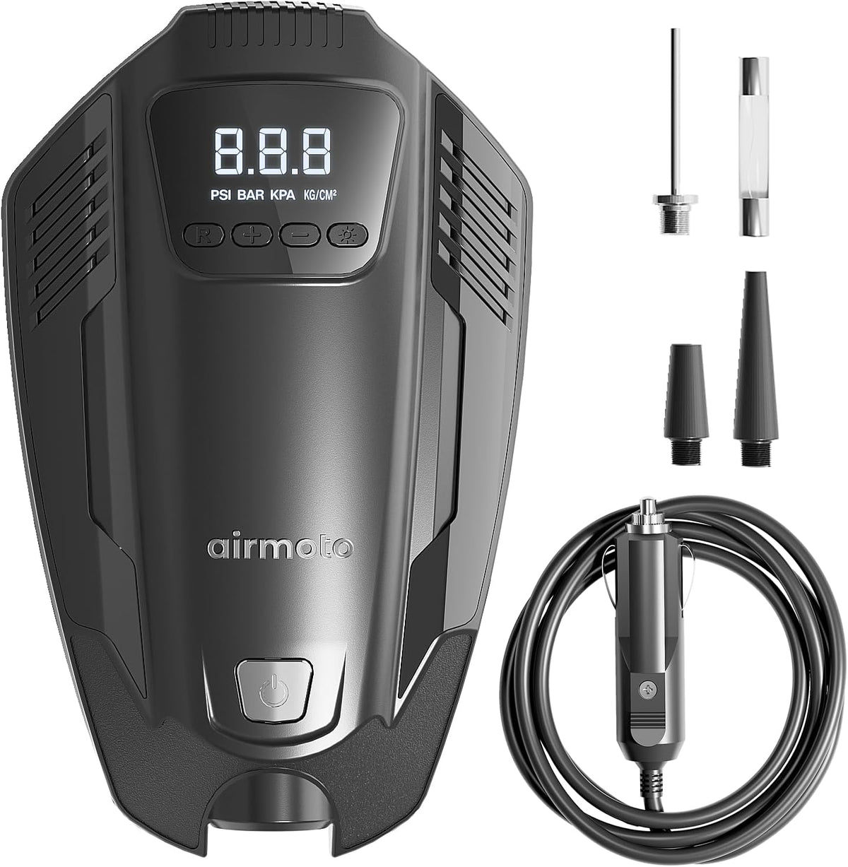 Portable Tire Inflator Air Compressor with Auto-Shutoff and LED Light E2962