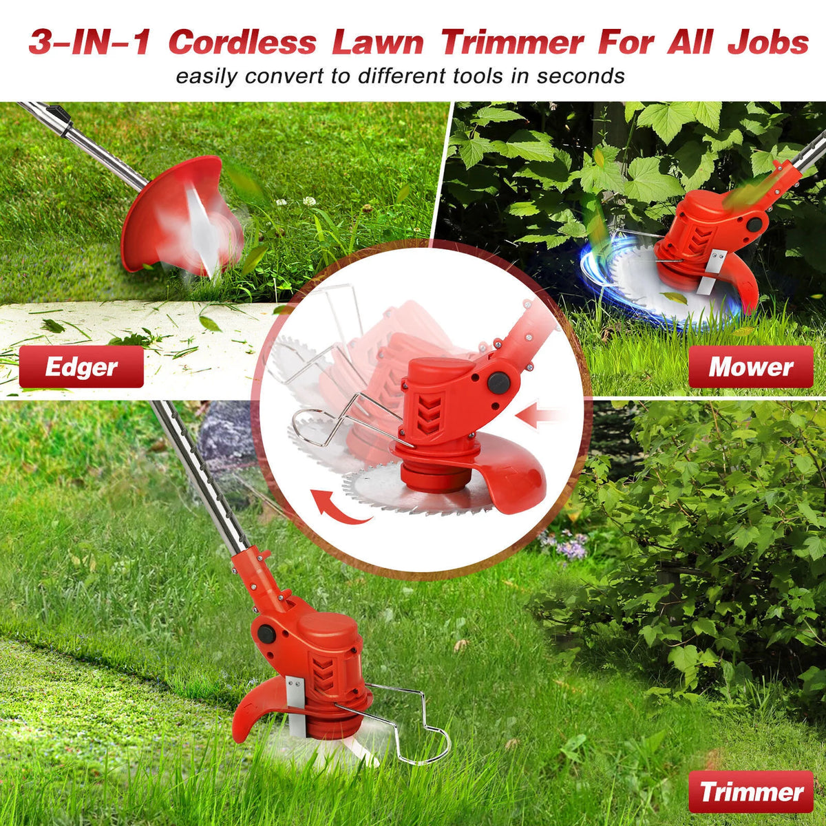 Cordless Electric String Trimmer Edger N4920