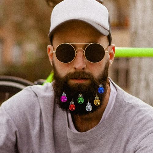 12pcs Light up Christmas Beard Ornaments K732