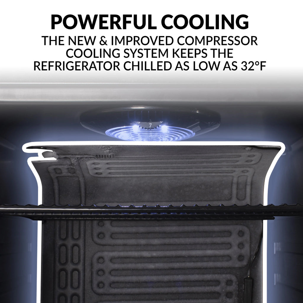 3.5 Cu. Ft. 135 Can Stainless Steel Beverage Cooler W411