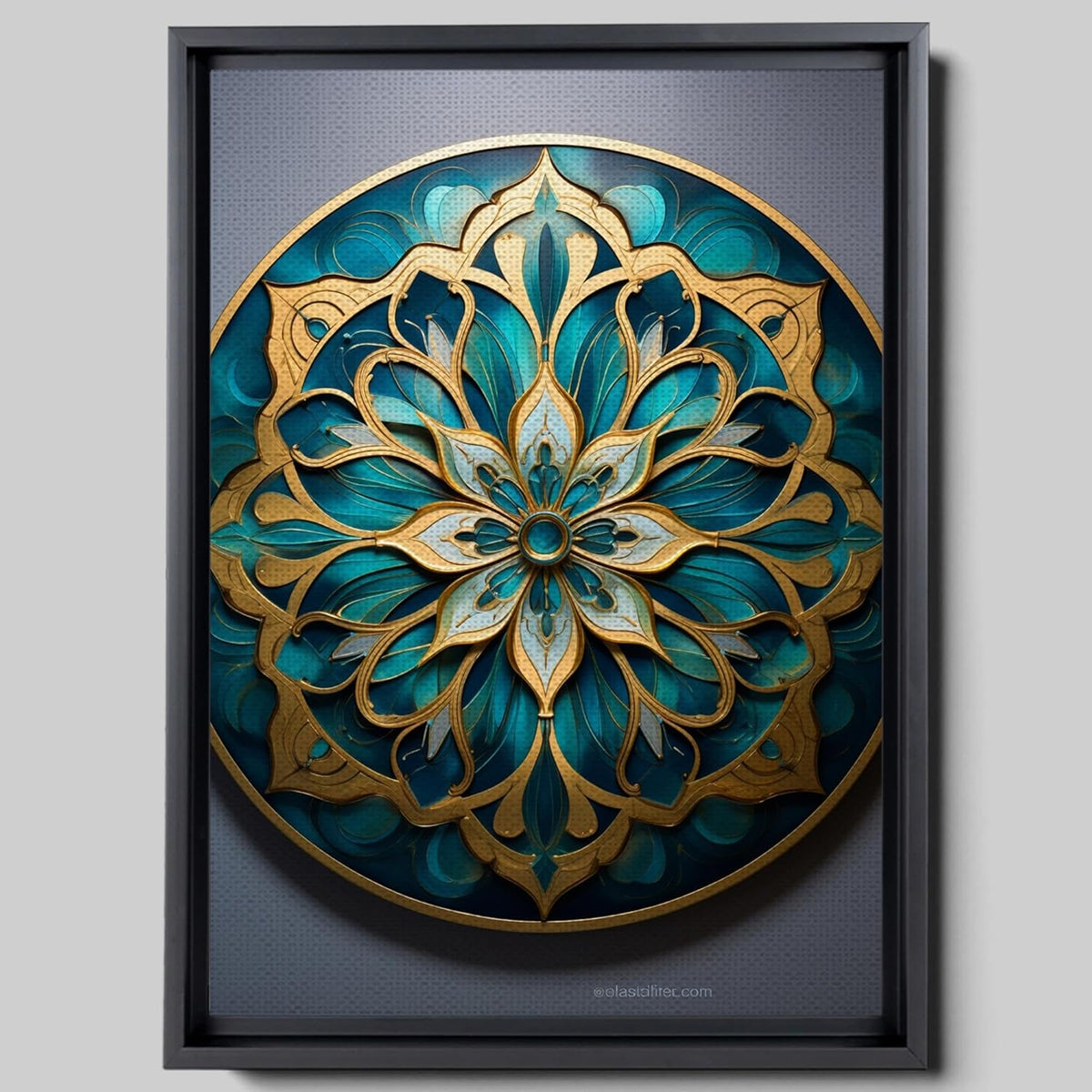 Vintage Mandala Flowers Wall Art M425