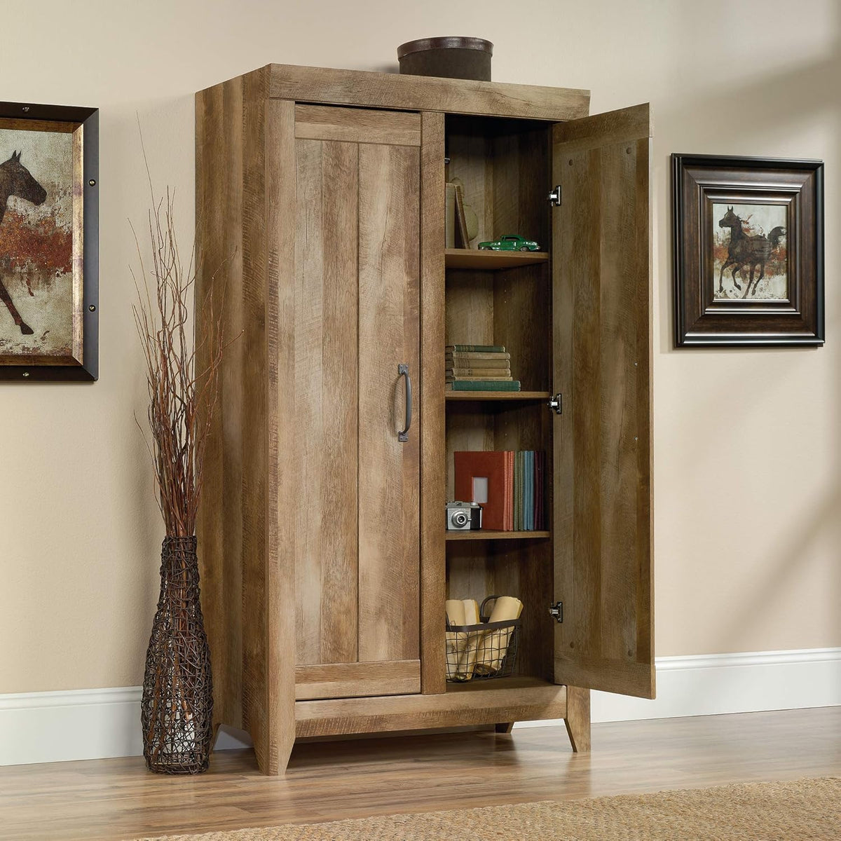 Craftsman Oak Storage Cabinet N754335