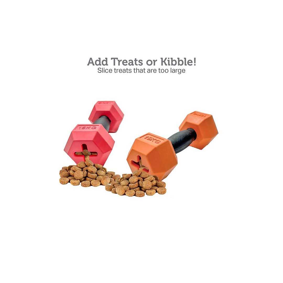 Dumbbell Rubber Chew Dog Toys 2-piece Set V39148
