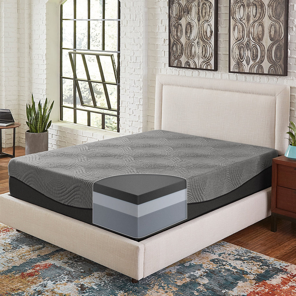 Charcoal Memory Foam Mattress King Z8271