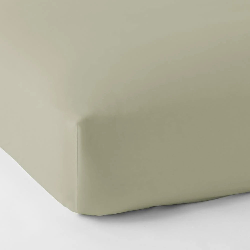 Green Supima Cotton Sateen Twin XL Fitted Sheet T8649