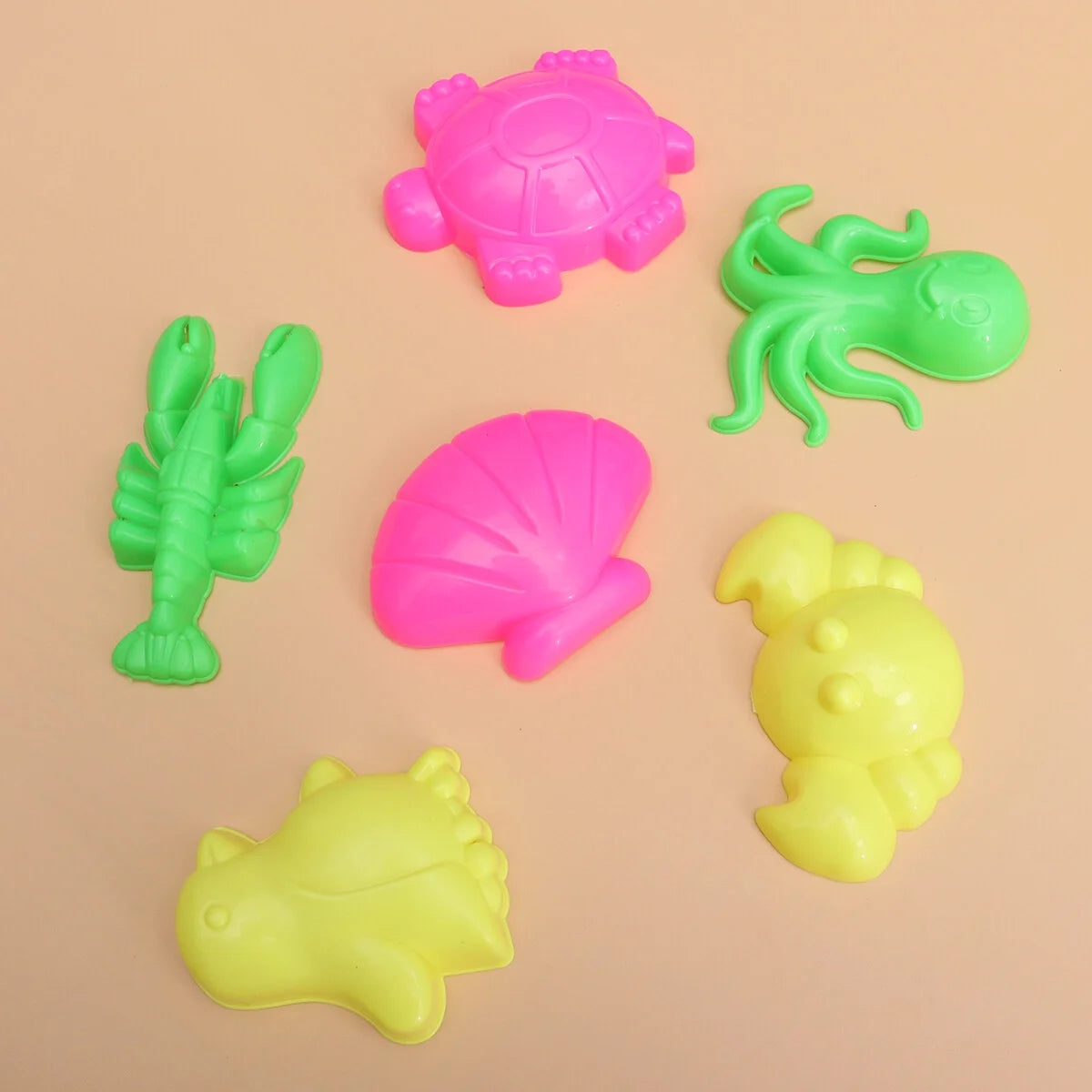 6pcs Beach Sand Toys Set with Sand Tray P30834
