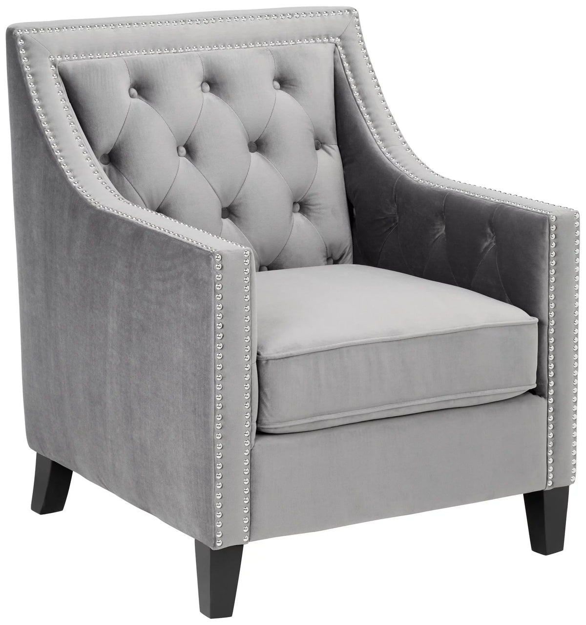 Gun Metal Accent Chair A8710