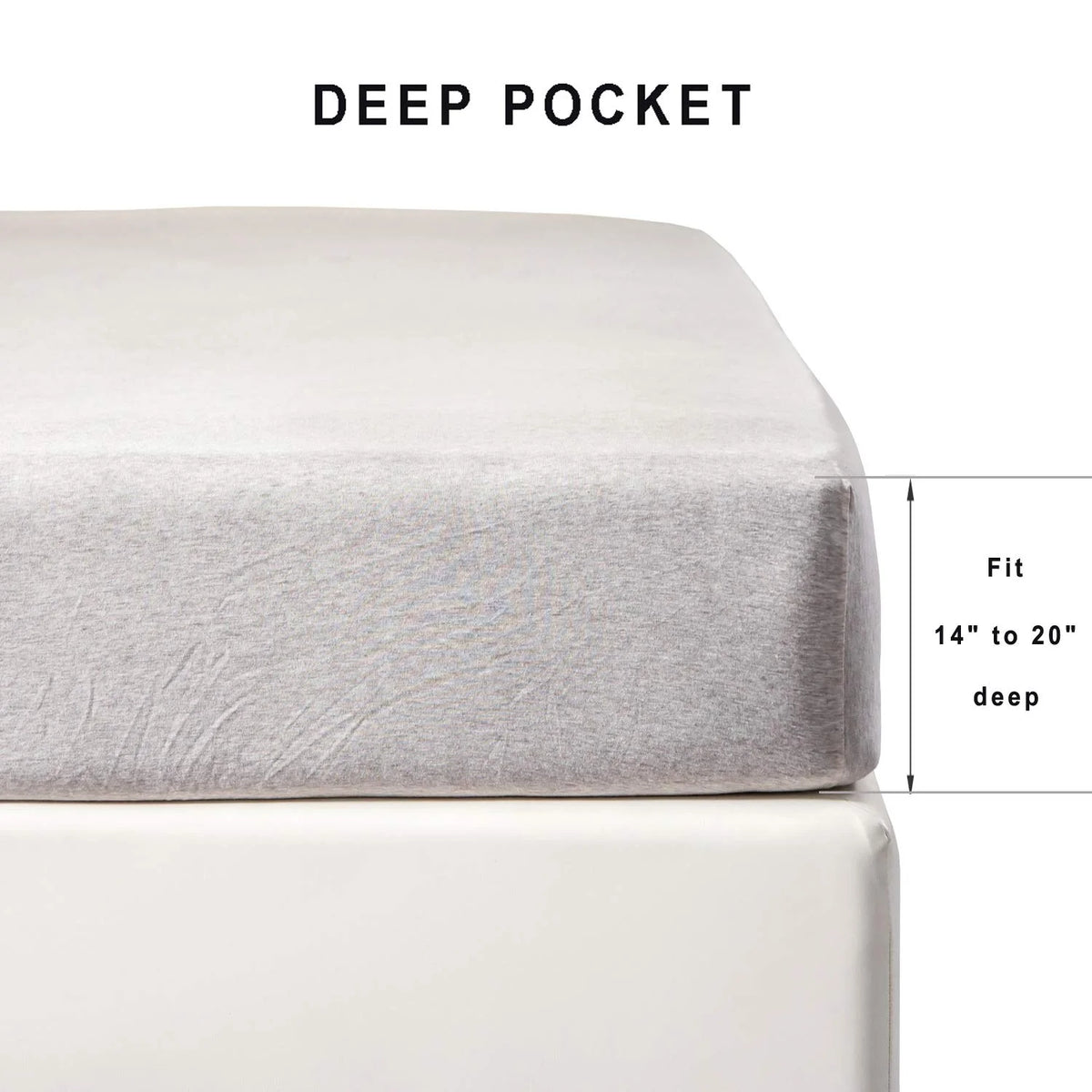 Jersey Knit Cotton Fitted Bottom Sheet King Size V499