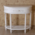 Carved Half Moon Console Table H592