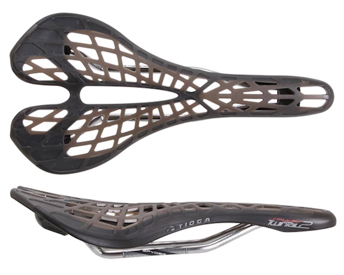 Black Saddle with Titanium Rail U907