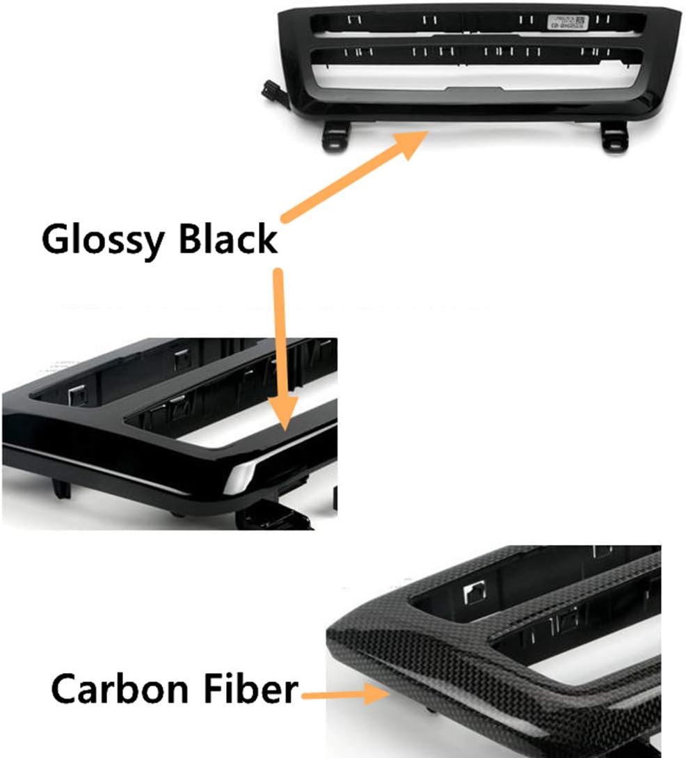 Car Center Console LED Lights Interior Ambient Lighting Carbon Fiber Replacement Trim I7874