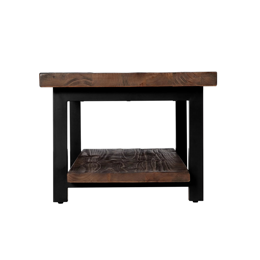 42" Metal and Wood Coffee Table B45579