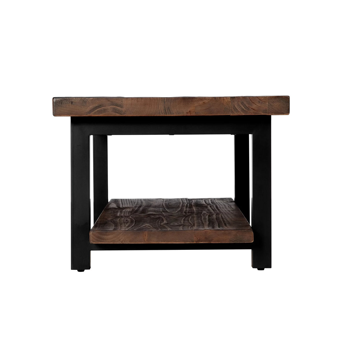 42" Metal and Wood Coffee Table B45579