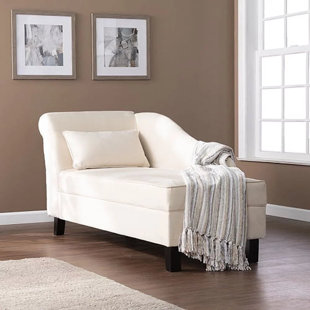 Khaki Chaise Lounge with Storage T92854