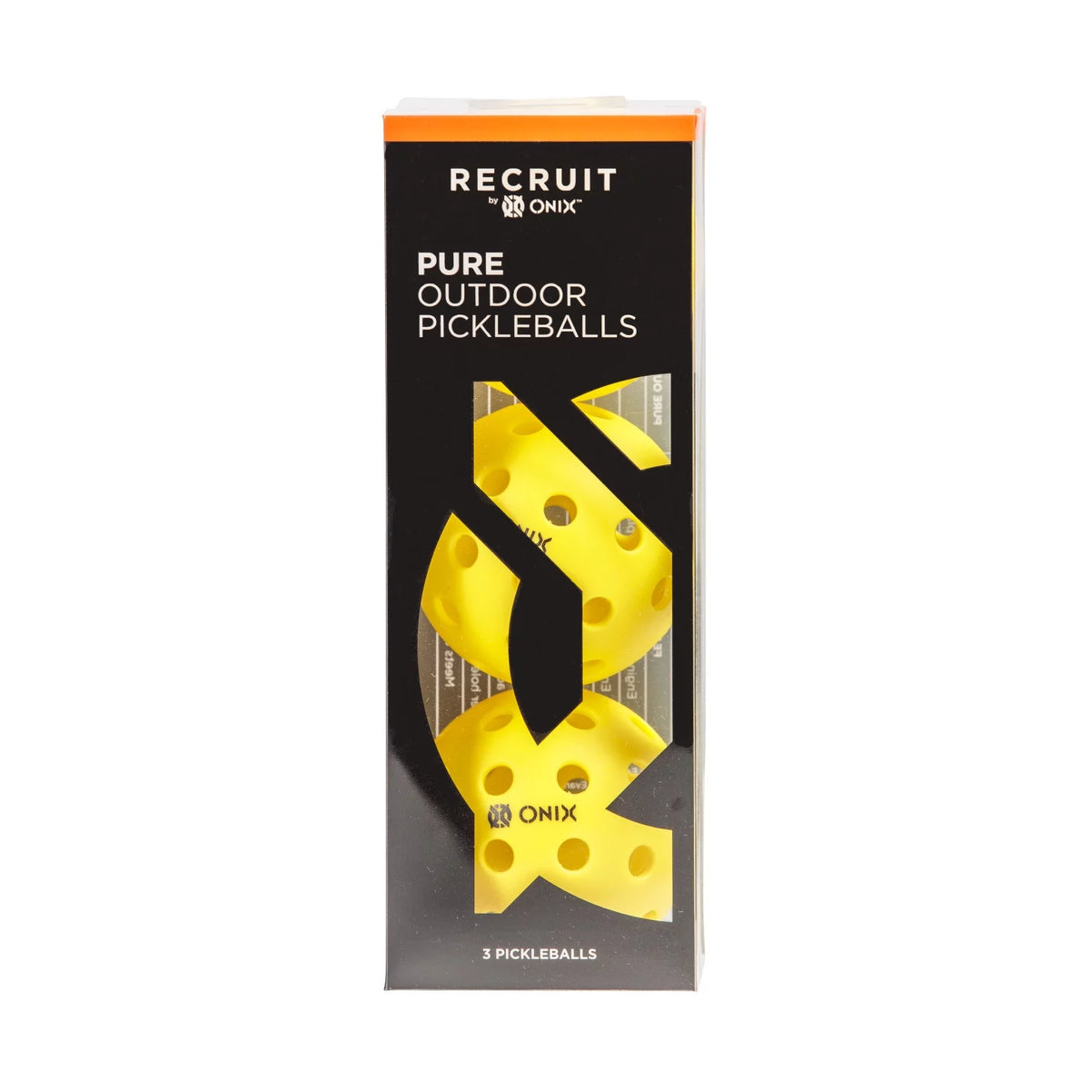 Yellow 3-Pack Outdoor Pickleball Balls F451646
