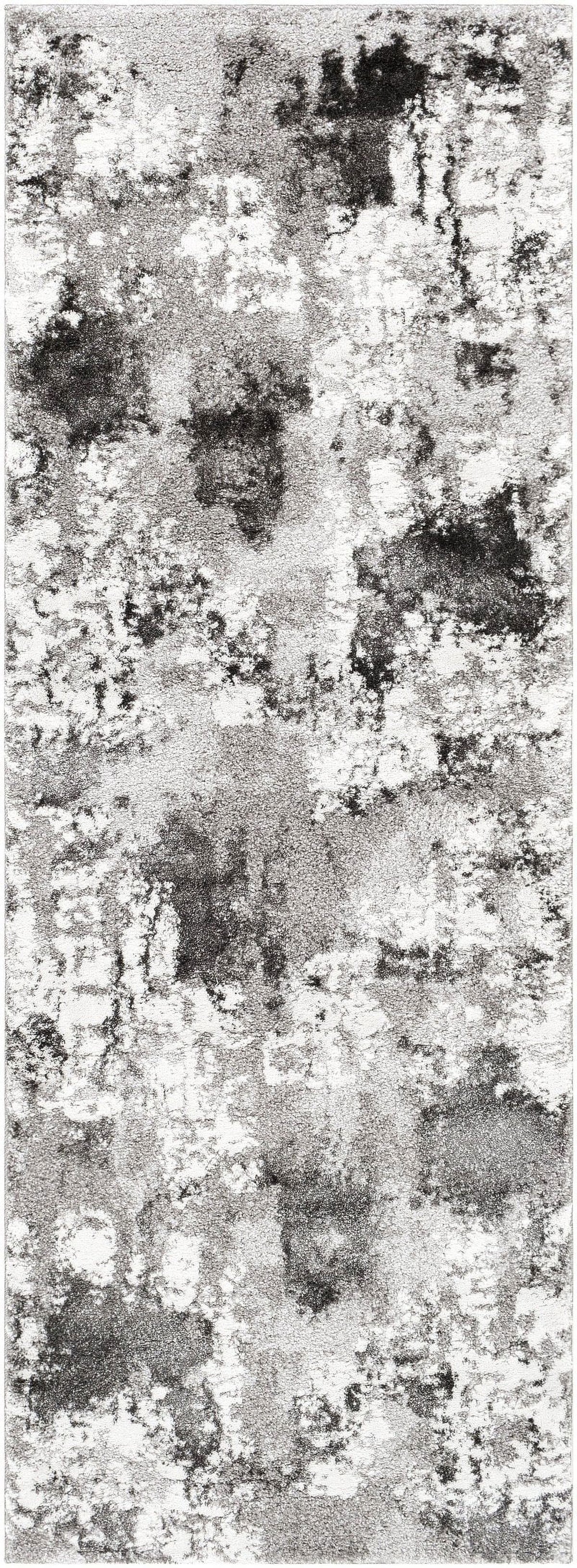 Medium Gray Runner Area Rug Q45500
