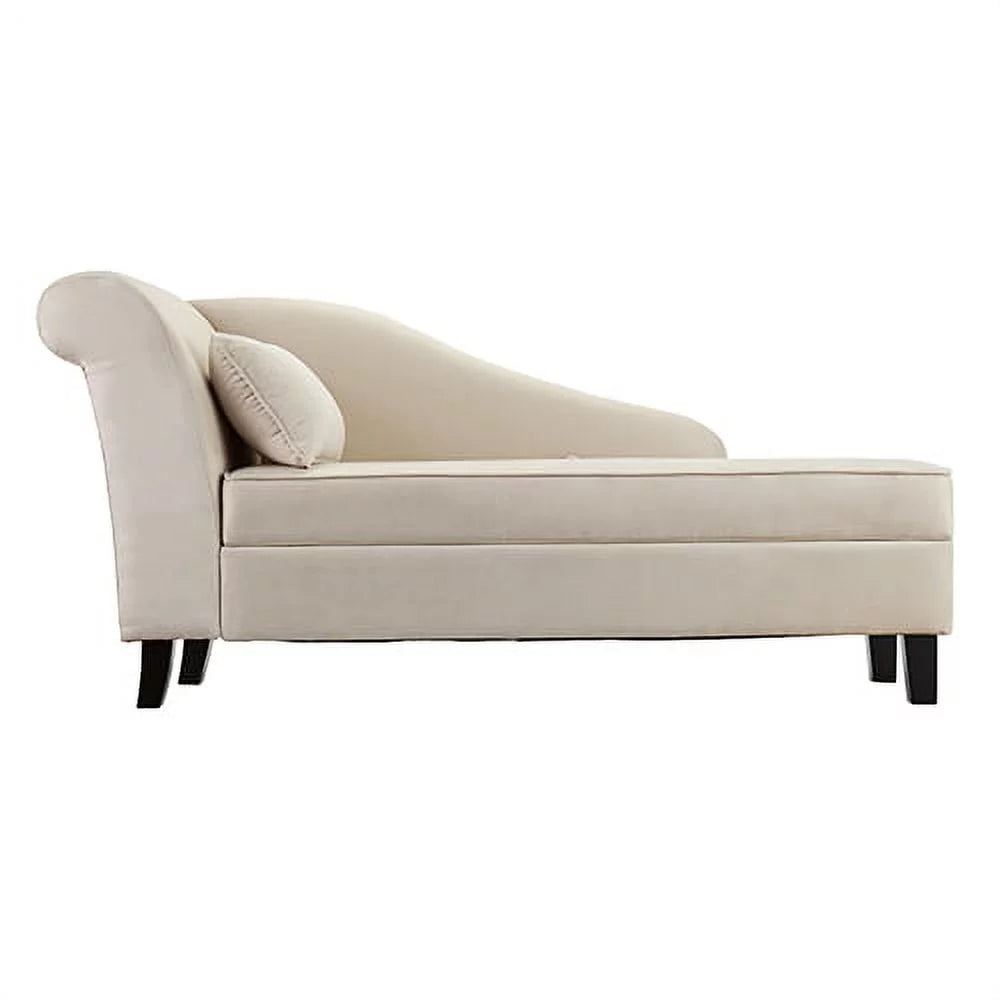 Khaki Chaise Lounge with Storage T92854