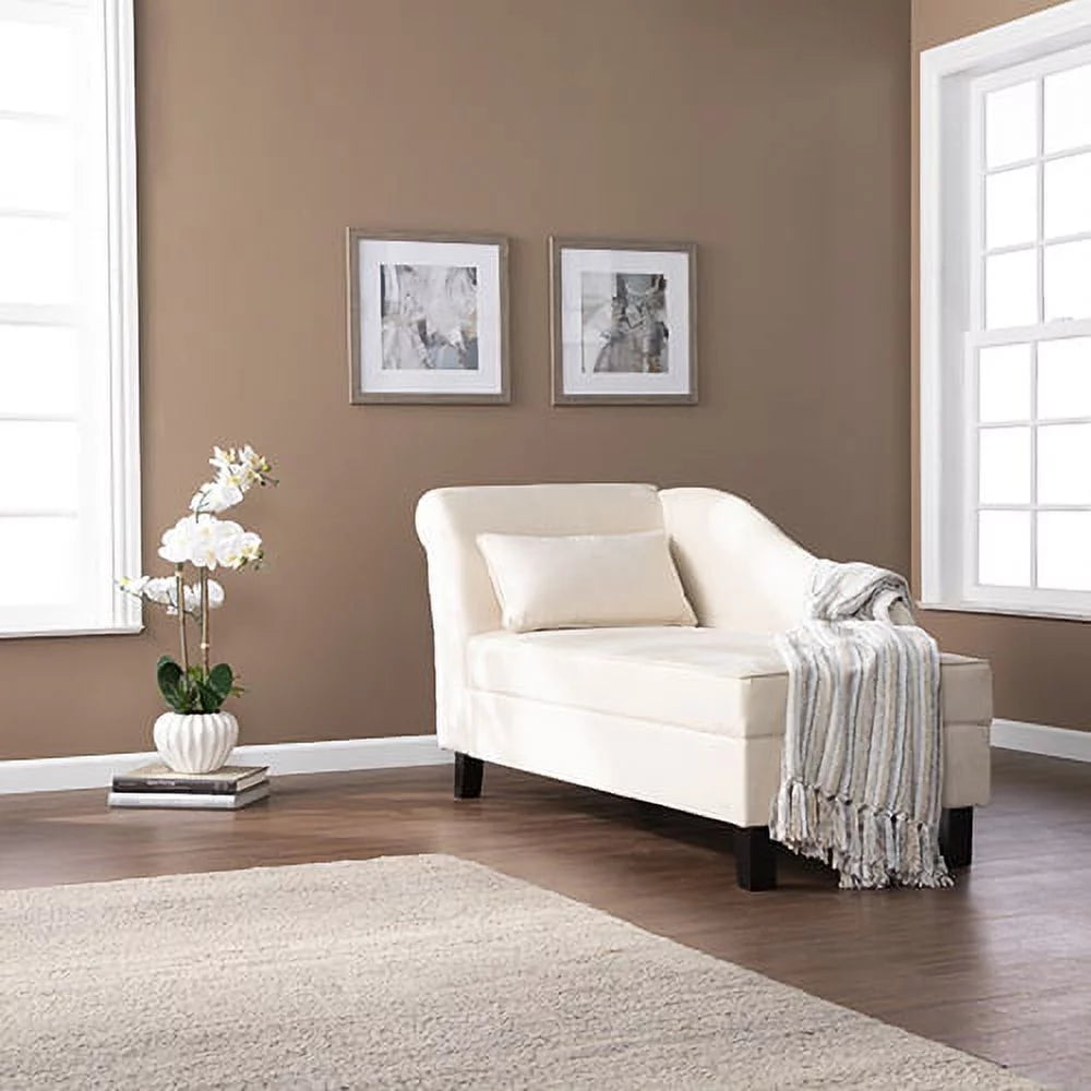 Khaki Chaise Lounge with Storage T92854