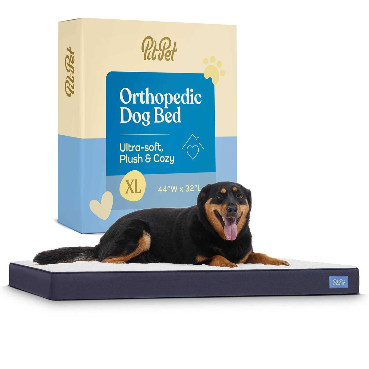 Orthopedic Large Dog Bed with Sherpa Top X495595