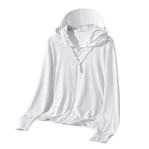 UPF 50+ Long Sleeve Full Zip Sun Protection Hooded Shirt N7235