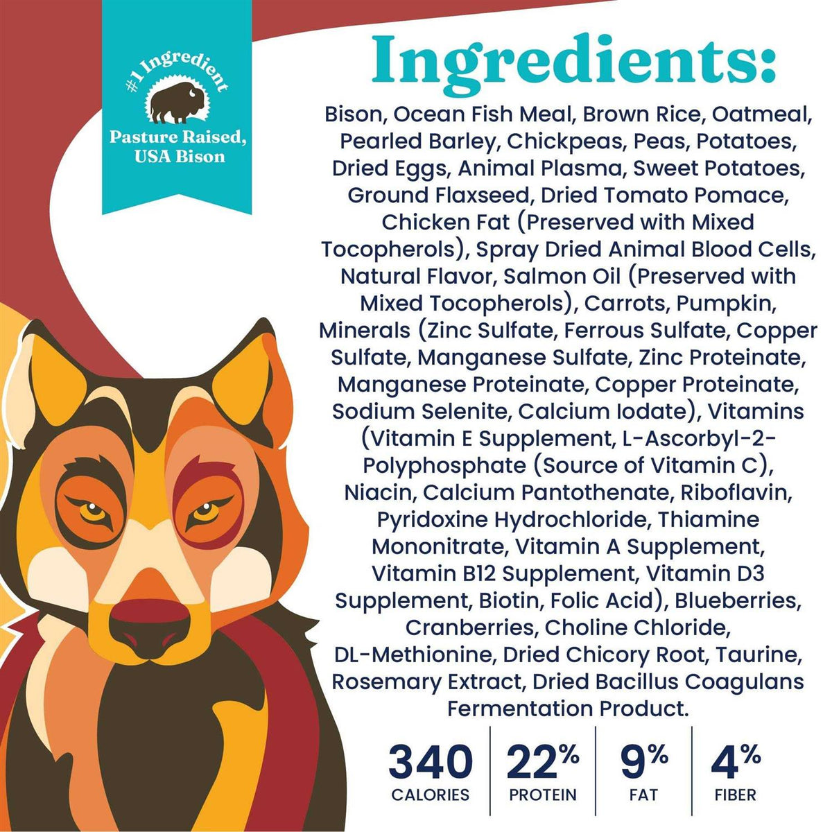 Solid Gold Nutrientboost Bison Dry Dog Food Y7397