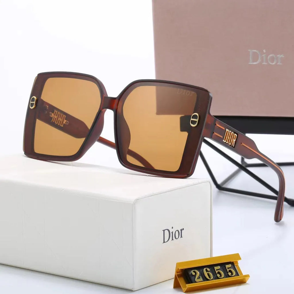 Fashion CD Letter Temple Stripe Sunglasses P347