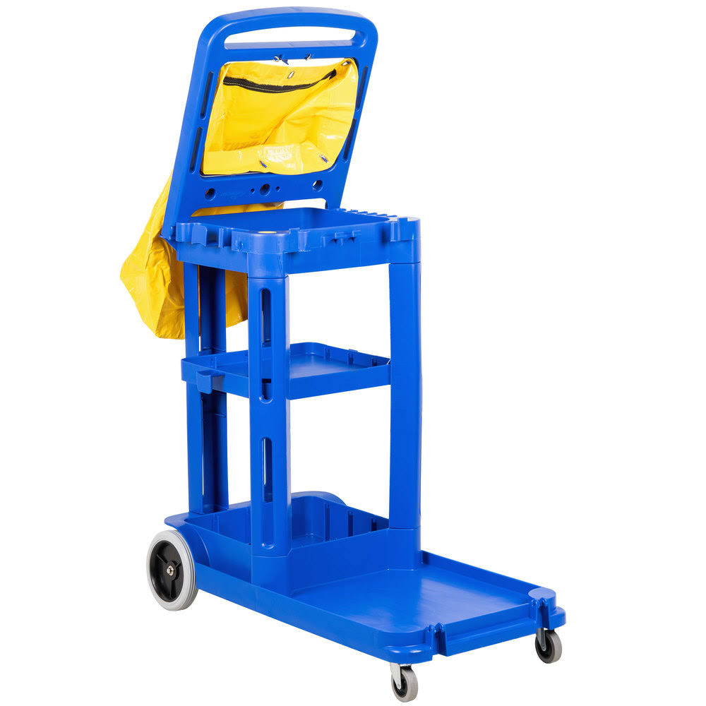Janitor Cart with Vinyl Bag Q384